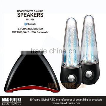 2.1 Channel Bluetooth Speakers with LED Water Dacning Show