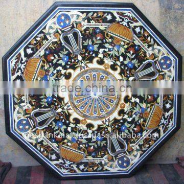 Marble Inlay Table Top , Octagonal Table Top