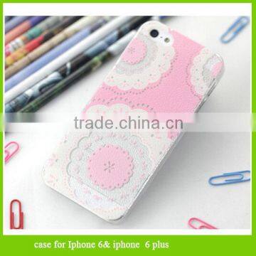 Lace flower Mobile Phone Hard Skin Case Cover Various Painted for iphone 6