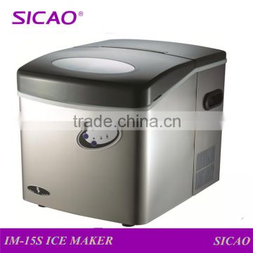 Stainless steel & black color 15kgs per day home ice maker supply