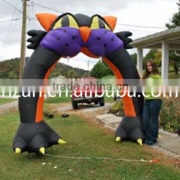 Halloween Inflatable Black Cat Arch/ Halloween Archway Decoration