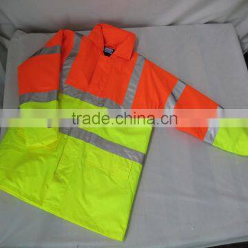 Thick waterproof safety reflective vests used in winter