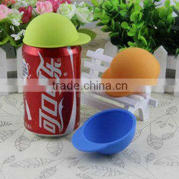 Customzized Oem Universal Silicone Coffee Tea Cup Lids Hat Shape Lid