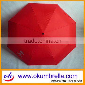 Fashion mini automatic LED 3 folding umbrella