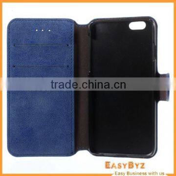 super slim wallet leather case for apple iphone 6 , for apple iphone 6 case, for iphone 6 plus case slim