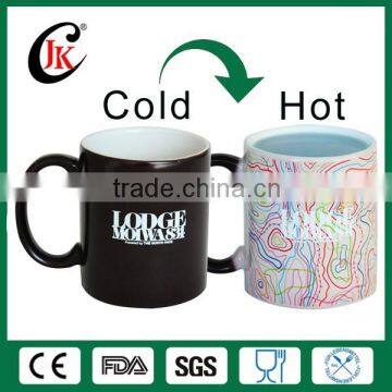 11oz ceramic advertising magic mug hot water color changing mug