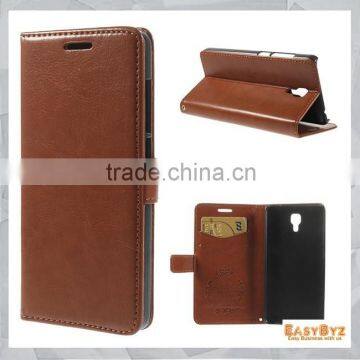 simple style phone case for Xiaomi 4 leather case