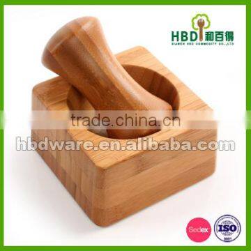 Bamboo mortar and pestle set wholesales