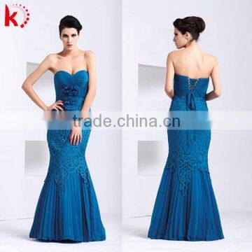 Royal bustier body tight ready made evening dress royal blue wedding dresses