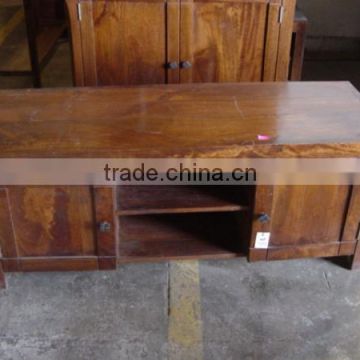 WOODEN TV CABINET WITH 2 DOOR