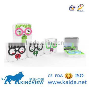 A-8081 kaida black sclea contacts case with different styles