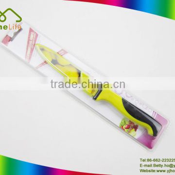 Hot sale Durable colorful block kitchen knife set, non stick knife with colored handle, colorful handle knife set