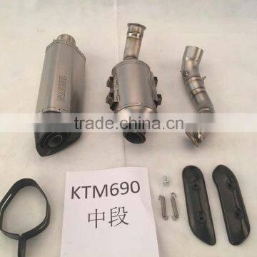 High quality titanium carbon fibre performance motorcycle exhaust muffler parts for KTM690