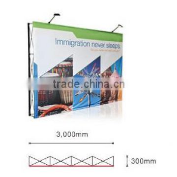 Portable exhibition booth stand advertising fabric pop up display