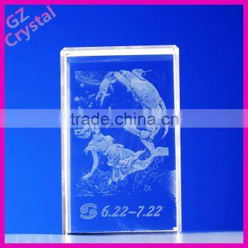 New design crystal wedding anniversary gifts idea 3D laser crystal cube