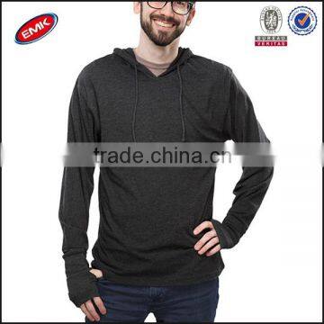 Man Black Pure Cotton Cheap Hoodies Wholeasale