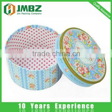 High end preserved fresh flowers paper round boxes flower