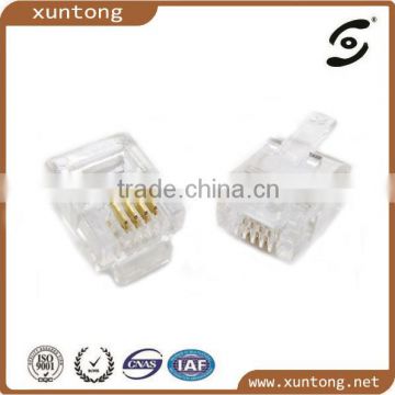 PJK CAT5 RJ45 shield and unshield Modular Plugs For Solid Connectors crystal head