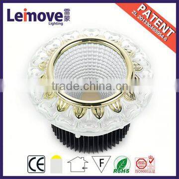 european traditional lighting ip20 round 15w cob led downlight