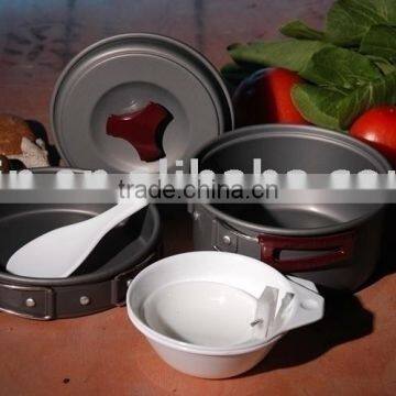 camping pot cookware set