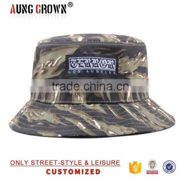 custom camo bucket cap/cool bucket cap/bucket cap for men