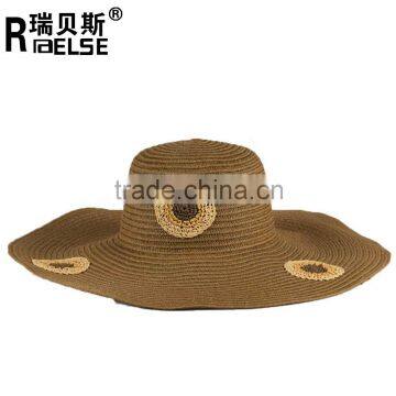 fashion lady sombrero beach hat custome hat paper straw hat