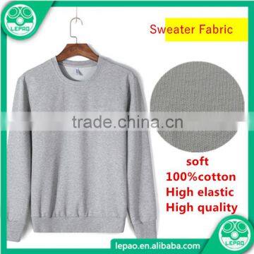Knitting 100% Cotton Single Jersey Knit Fabric,Fleece Sweater