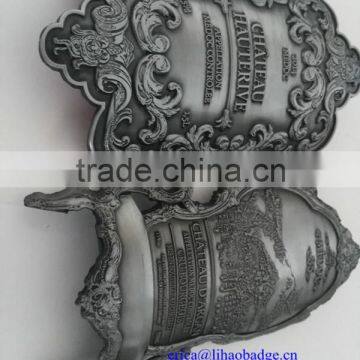 Alibaba Golden Factory Custom Wine Bottle Metal Label