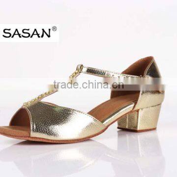 Patent PU Leather Girl Dance Shoes Cube Heel Latin Dance Shoes Swing Dance Shoes photo-2