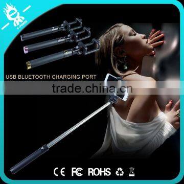 2015 New Foldable Monopod Wholesale Bluetooth Selfie Stick,Selfie-Stick With Shutter Bluetooth photo-2