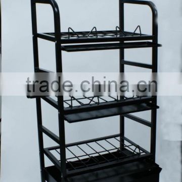 Folding Retail Metal Wire Candy Display Rack with Sign Holder