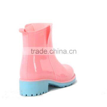 PVC pink and blue fashionabale, hot and cheap and comfortable and safty rain boots