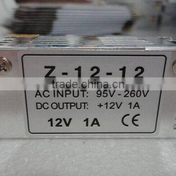 dc 12v 1a 15w switch power supply , dc 12v 15w switching power supply