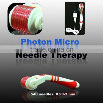 Power Line and Changeable Heads LED Light Microneedle Derma Rolling