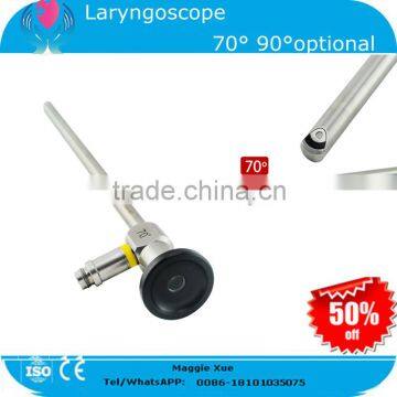 2015 popular Rigid Laryngoscope laryngendoscope 8*180mm Compatible Stryker Wolf Olympus connector ENT Endoscope for throat