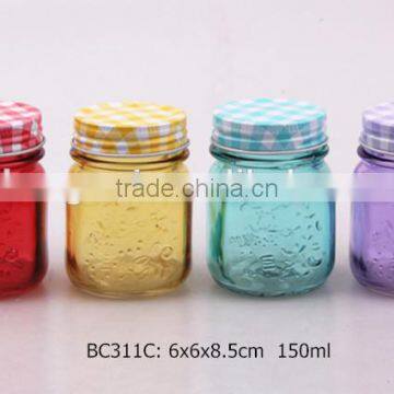 500ml 350ml Glass Mason Jar Sprayed Color