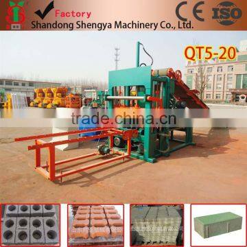 Factory best hydraform interlocking block making machine QT5-20, hess block making machine