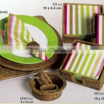 rattan basket with many designs