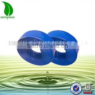 agricultural farm hose for irrigation system blue color pvc flexible lay flat hose