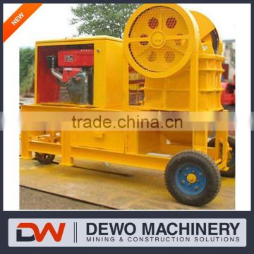 Mini mobile jaw crusher with reliable quality and high cost effective