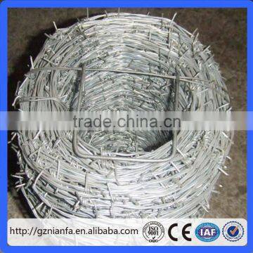 High Quality Used In Singapore Hot Dipped Galvanized Barbed Wire/PVC Coated Barbed Wire(Guangzhou Factory)