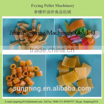 Macaroni pasta frying pellet snacks food machine