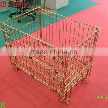 Stackable eletrol galvanized wire container