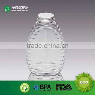 16oz french square shape plastic bottle