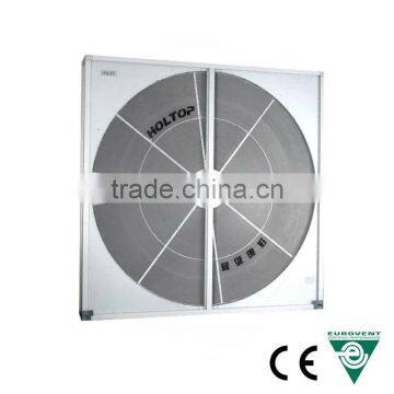 Self-cleaning system hvac part aluminum foils air to air diffuser