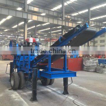 Small Scale Mobile Portable Crushing and Screening Plant Manufacturer