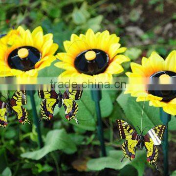 Solar Fluttering Butterfly With Sunflower Flying Butterfly Sunflower Fluttering Butterfly Garden Decoration Solar Butterfly photo-6