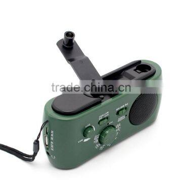 Multifunct Emergency AM/FM Portable Radio Solar/Dynamo Powered W/Flashlight photo-2