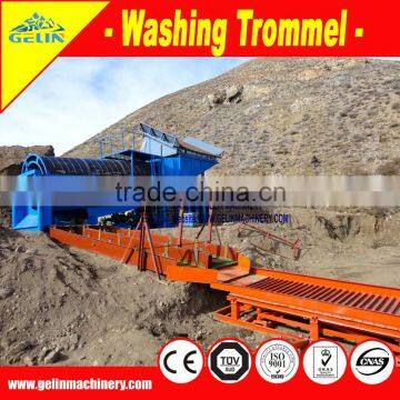 Vibrating Screen & Mobile gold washing trommel