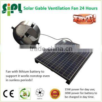 Vent Goods Solar Gable Fan With Battery and Adjustable Solar Panel High Quality Cooling Ventilating photo-2